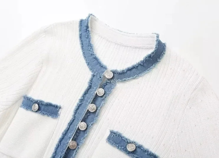 Robe Blanche en Jean chez ma-robe-jean.com