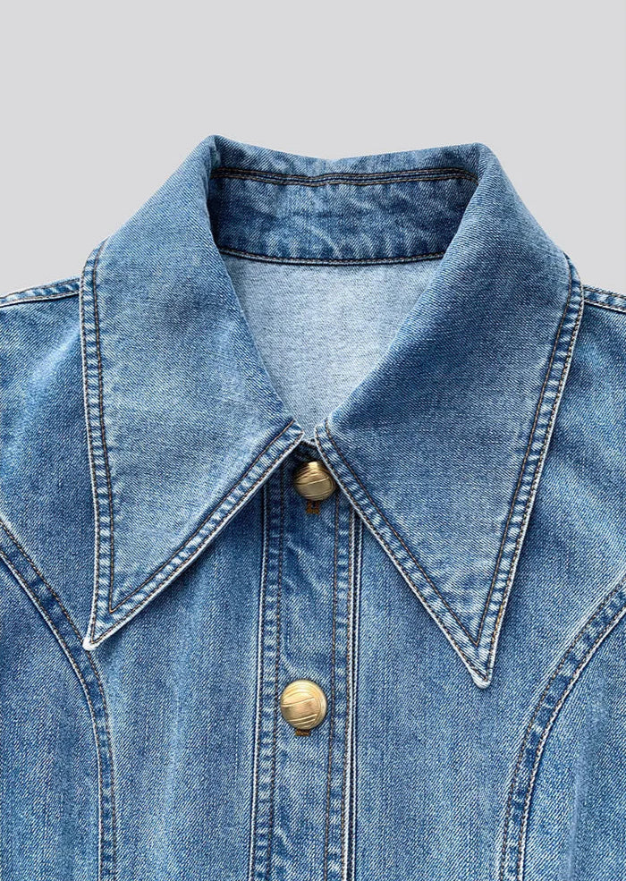 Robe Trapeze en Jean chez ma-robe-jean.com