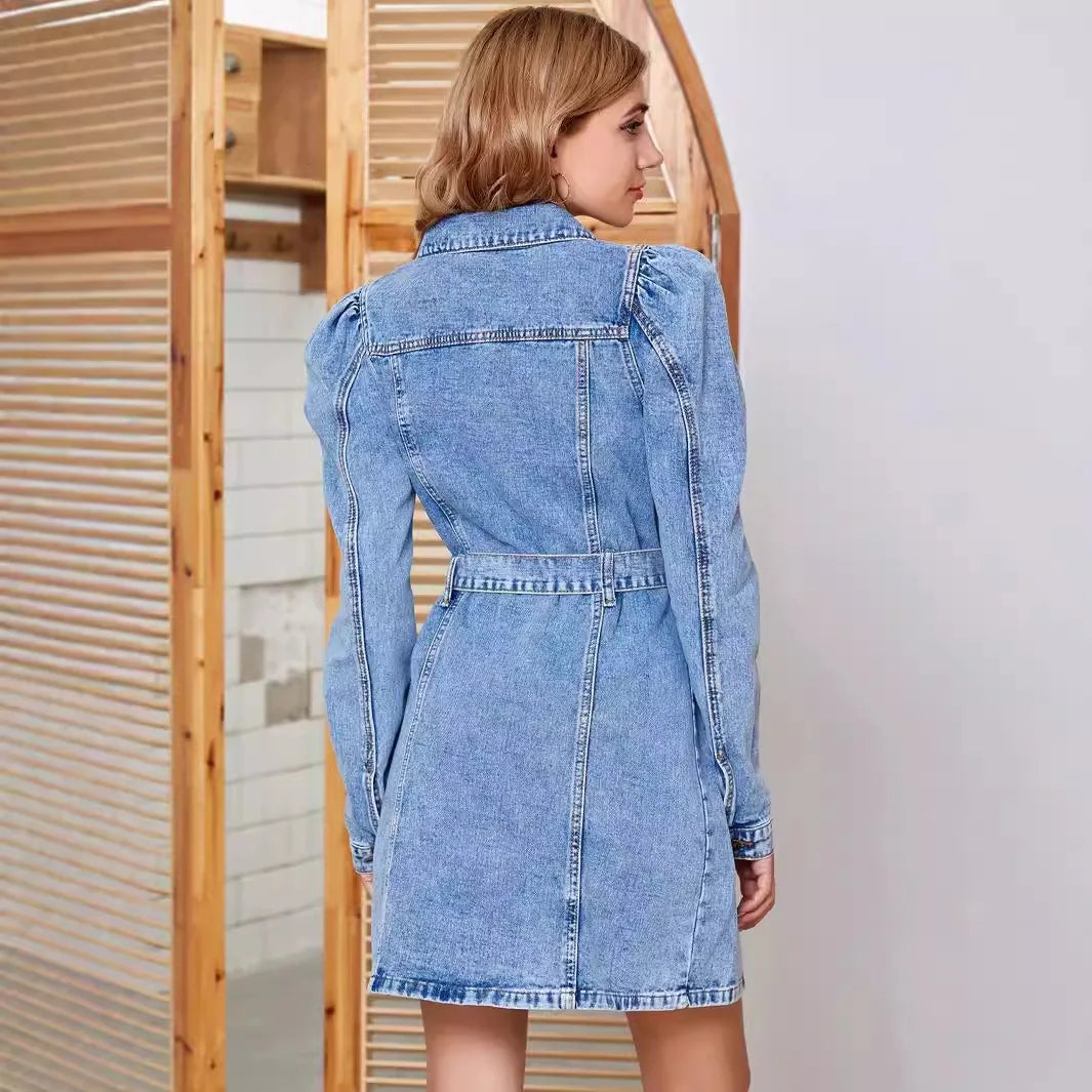 Robe en Jean Cintrée chez ma-robe-jean.com