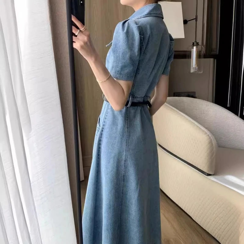 Robe Trapeze en Jean chez ma-robe-jean.com