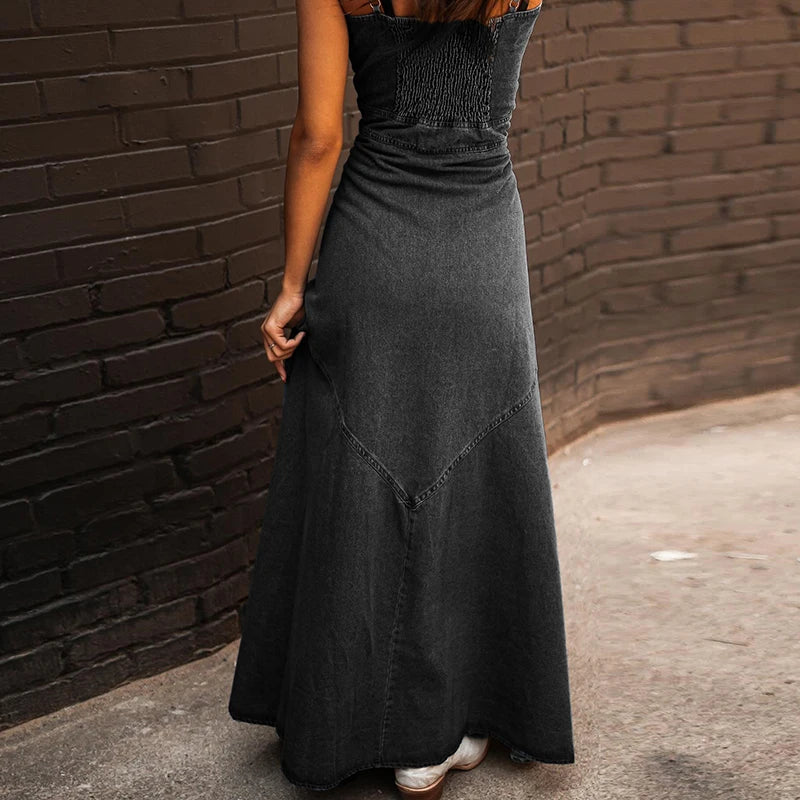 Robe en Jean Noir chez ma-robe-jean.com