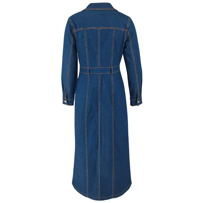 Robe Chemise en Jean Longue chez ma-robe-jean.com