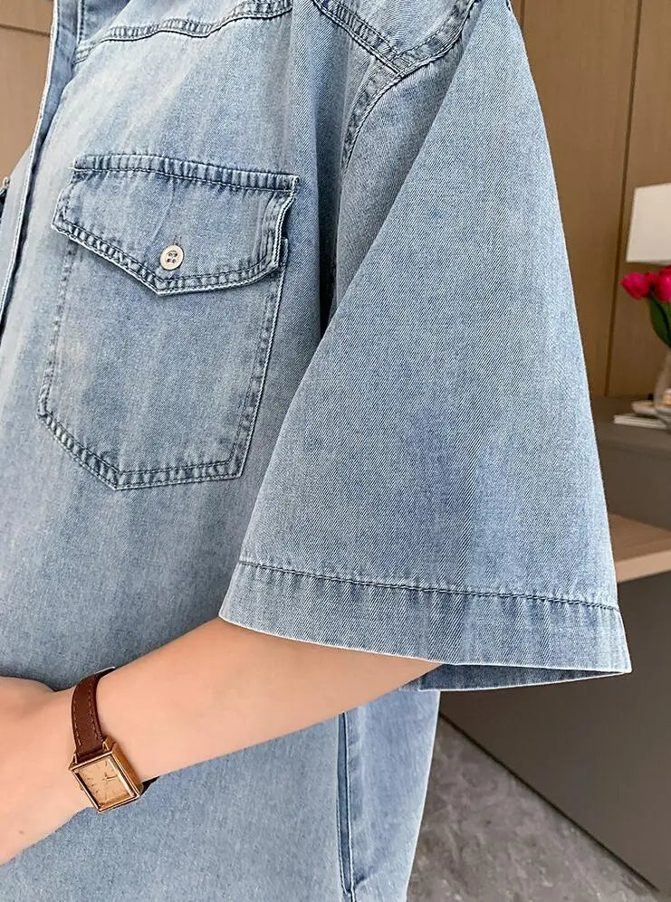 Robe en Jean Grossesse chez ma-robe-jean.com