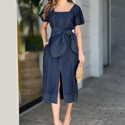 Robe de Mariée en Jean Dark Blue chez ma-robe-jean.com