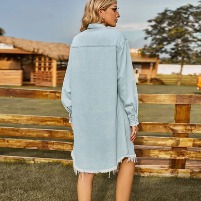 Robe en Jean Bleu Clair chez ma-robe-jean.com