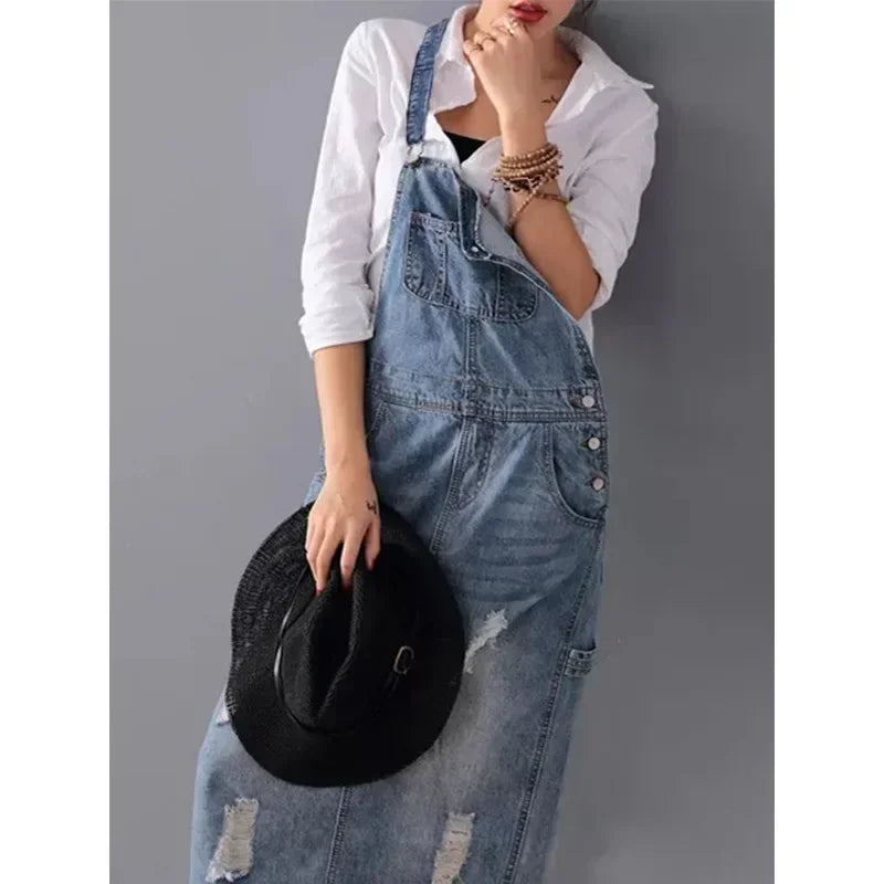 Robe Salopette en Jean chez ma-robe-jean.com