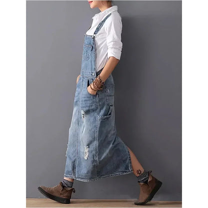 Robe Salopette en Jean chez ma-robe-jean.com