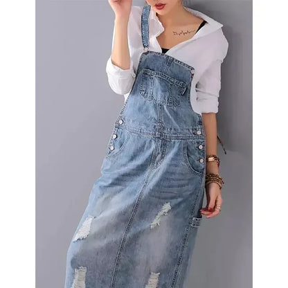 Robe Salopette en Jean chez ma-robe-jean.com