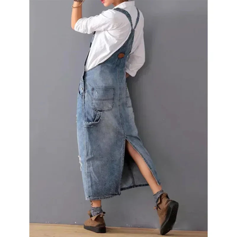 Robe Salopette en Jean chez ma-robe-jean.com