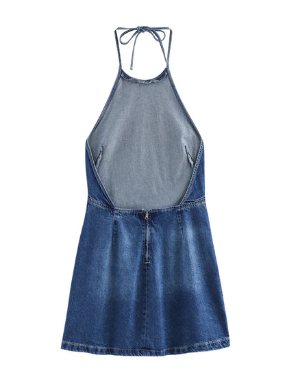 Robe en Jean Dos Nu chez ma-robe-jean.com